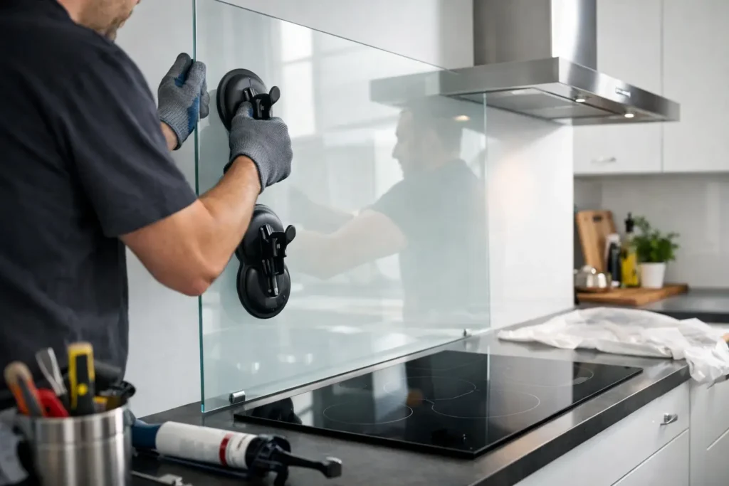 Kitchen Splashback Glass Installation Guide