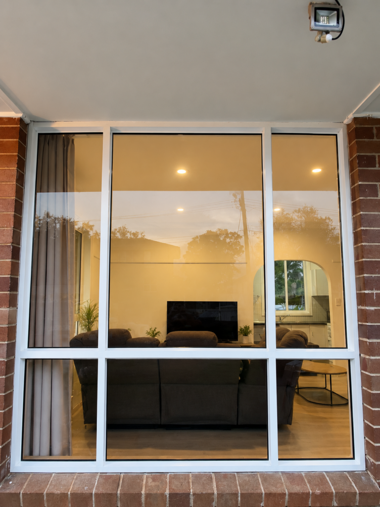 Completed residential window glass replacement after repair at a Sydney home