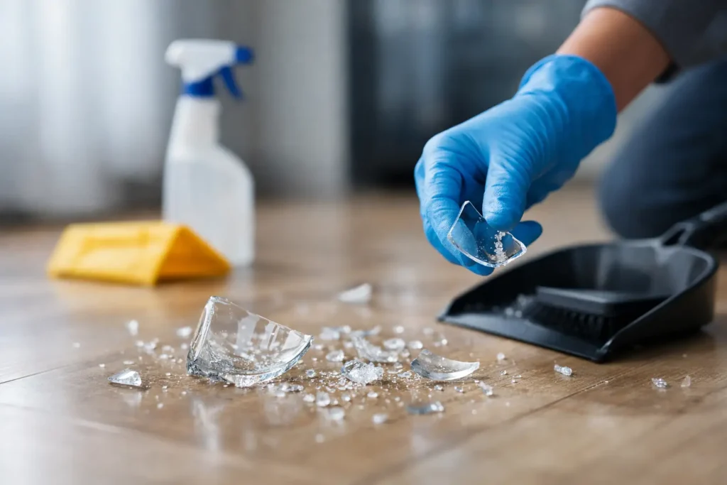 How to Handle a Broken Glass Emergency Safely