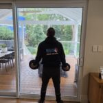 Residential sliding door glass replacement completed in Sydney