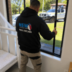 Broken residential window glass replacement completed in Sydney